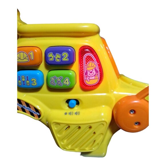 VTech Pop-a-Balls Push Pop Bulldozer Interactive Learning Toy Toddlers Builder - Picture 14 of 15